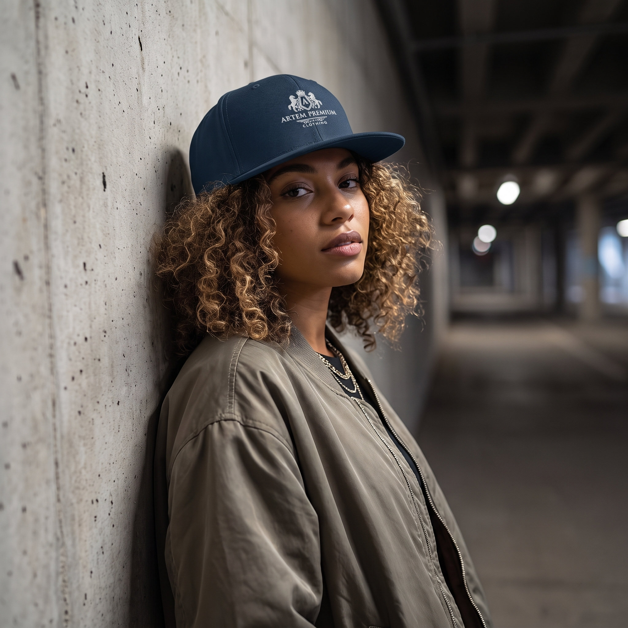 ARTEM Navy Snapback Cap