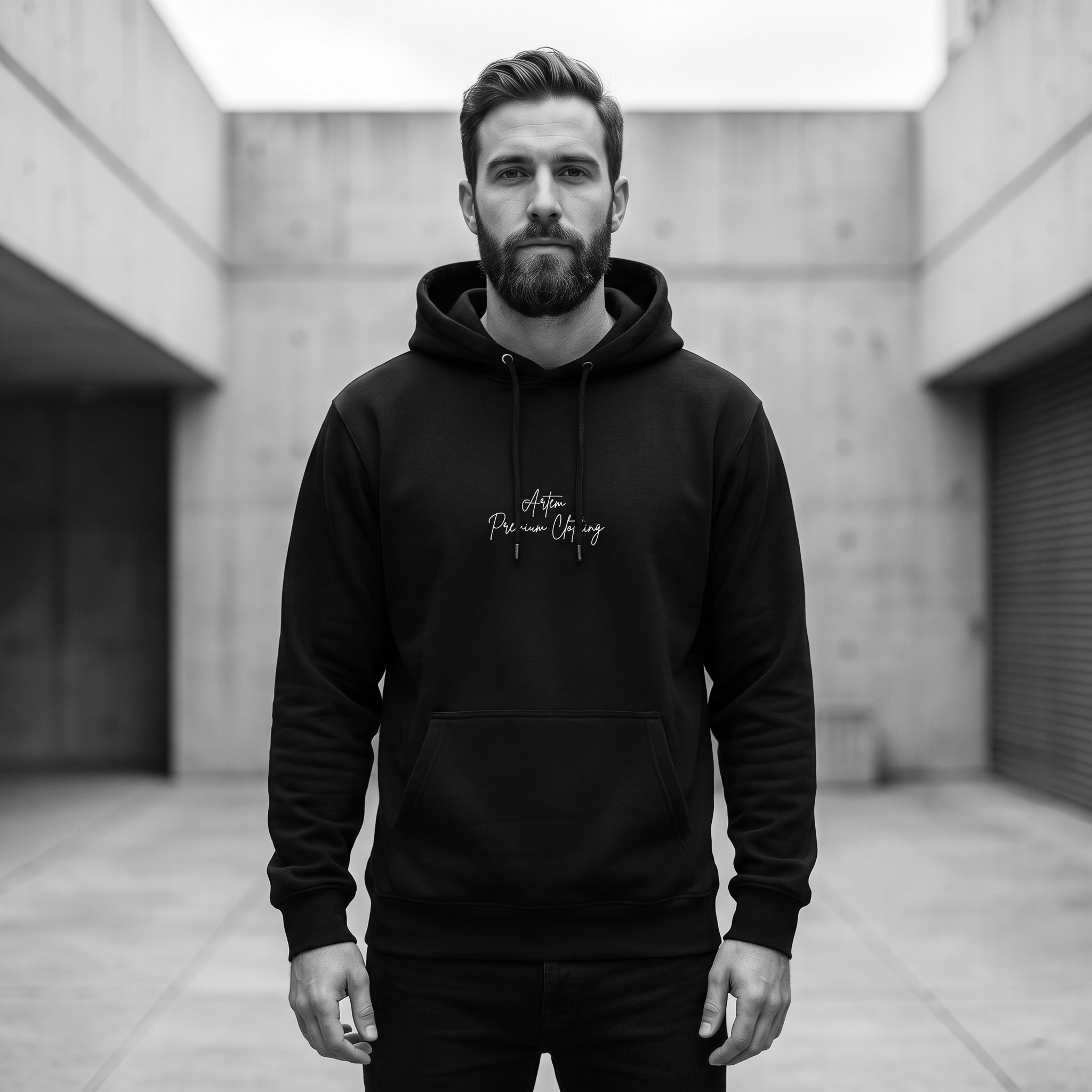 ARTEM Noir Crest Premium Hoodie
