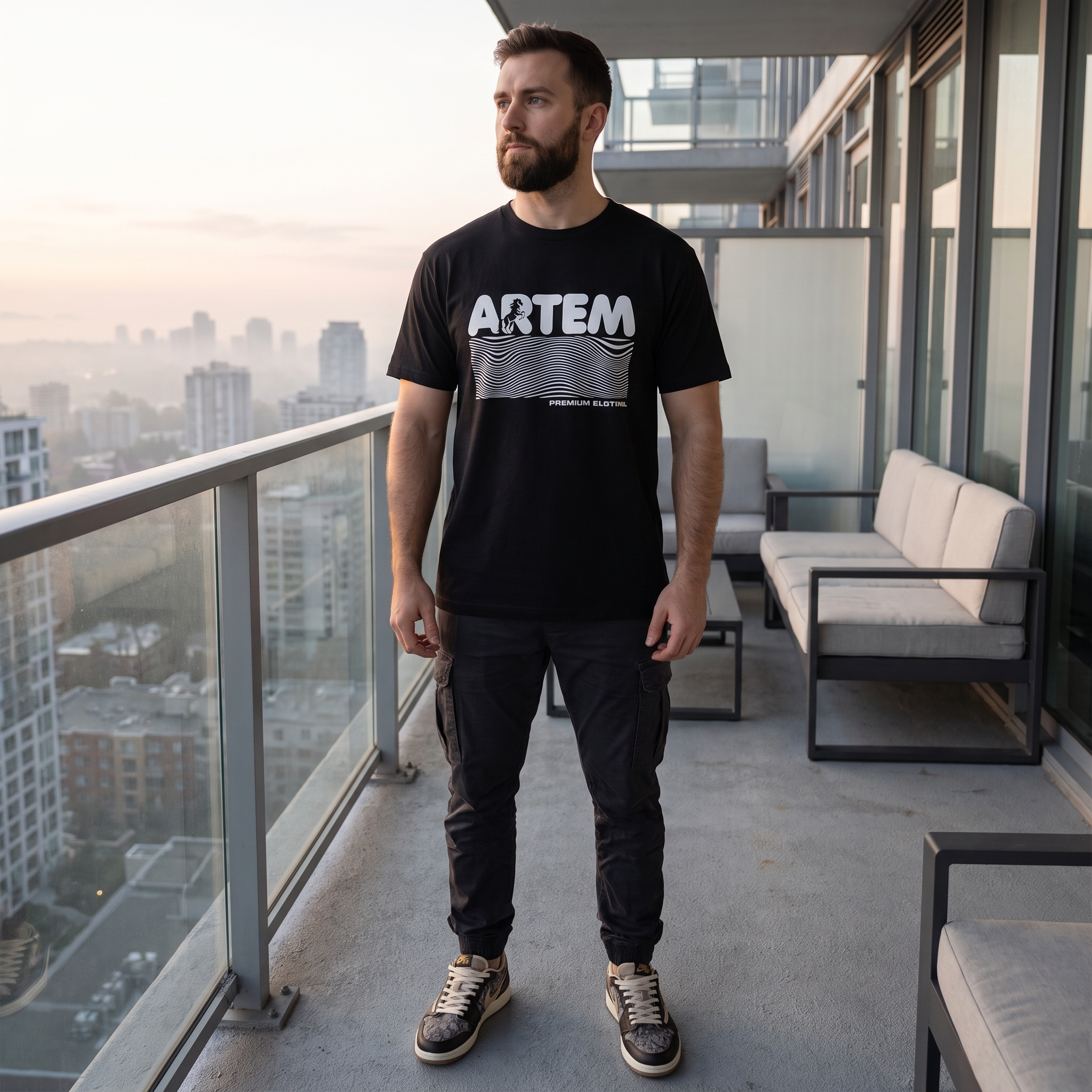 ARTEM Brick Script Heavy Tee