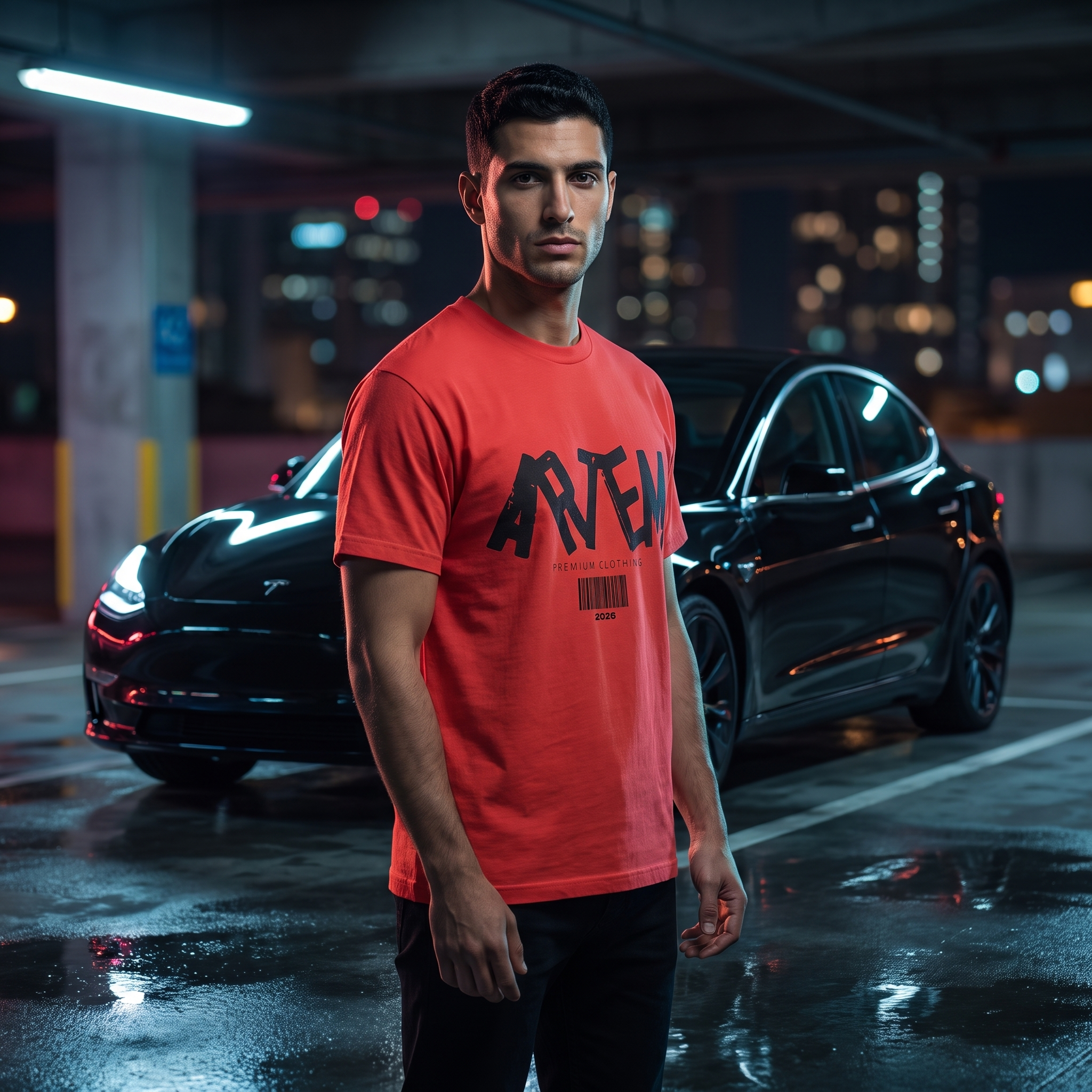 ARTEM Block Script Heavy Tee