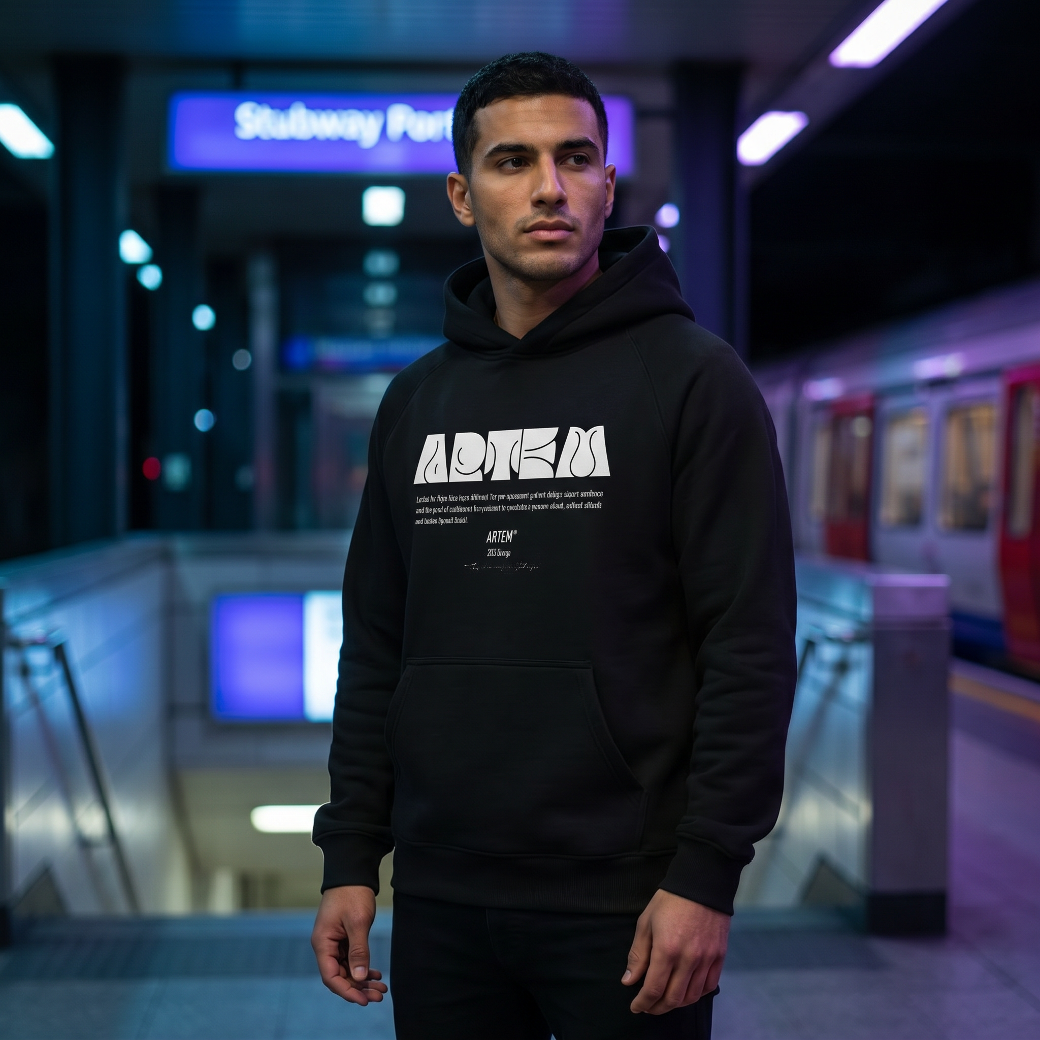 ARTEM District Crest Heavy Hoodie