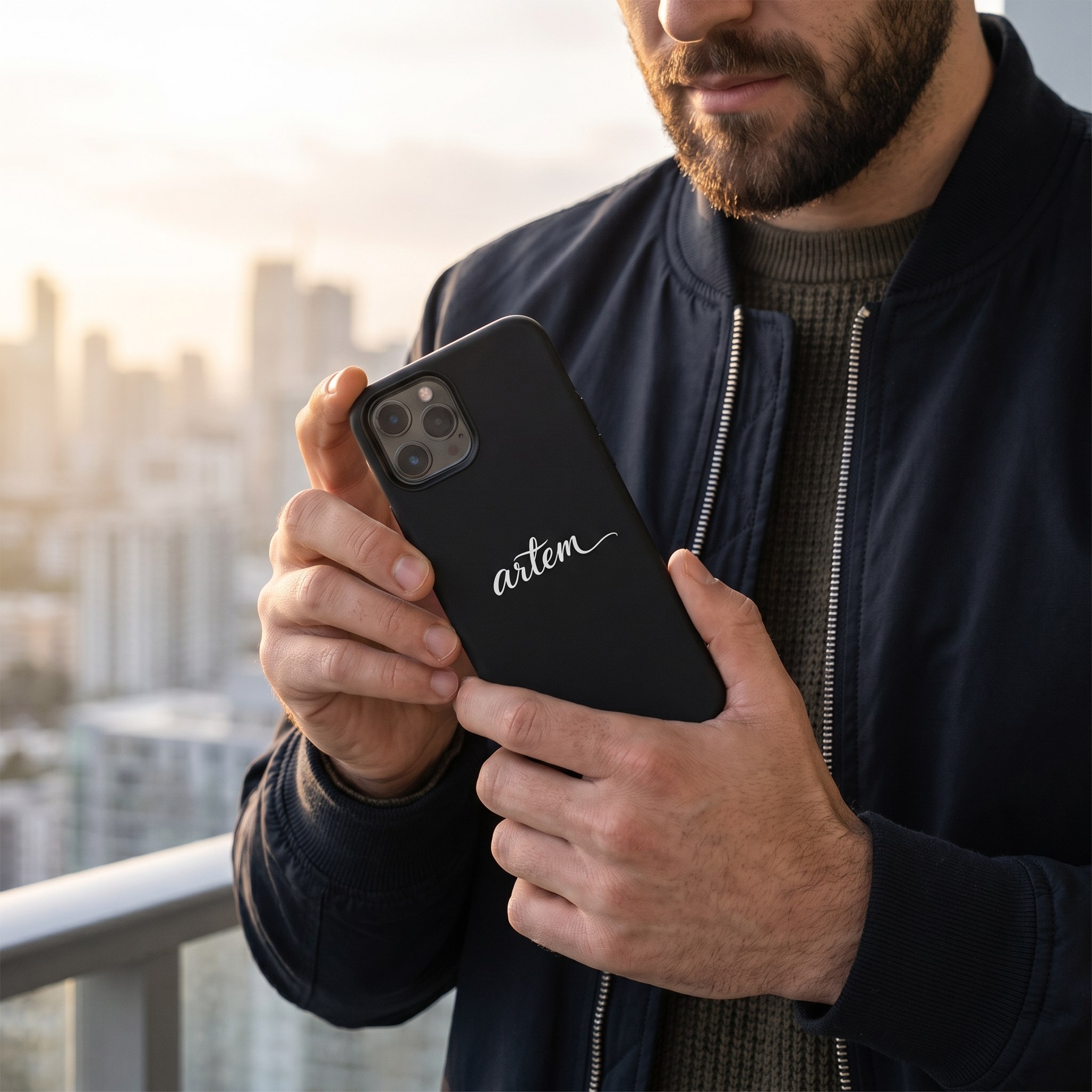 Artem Premium Clothing // Hardcase iPhone® Handyhülle // Logo#1