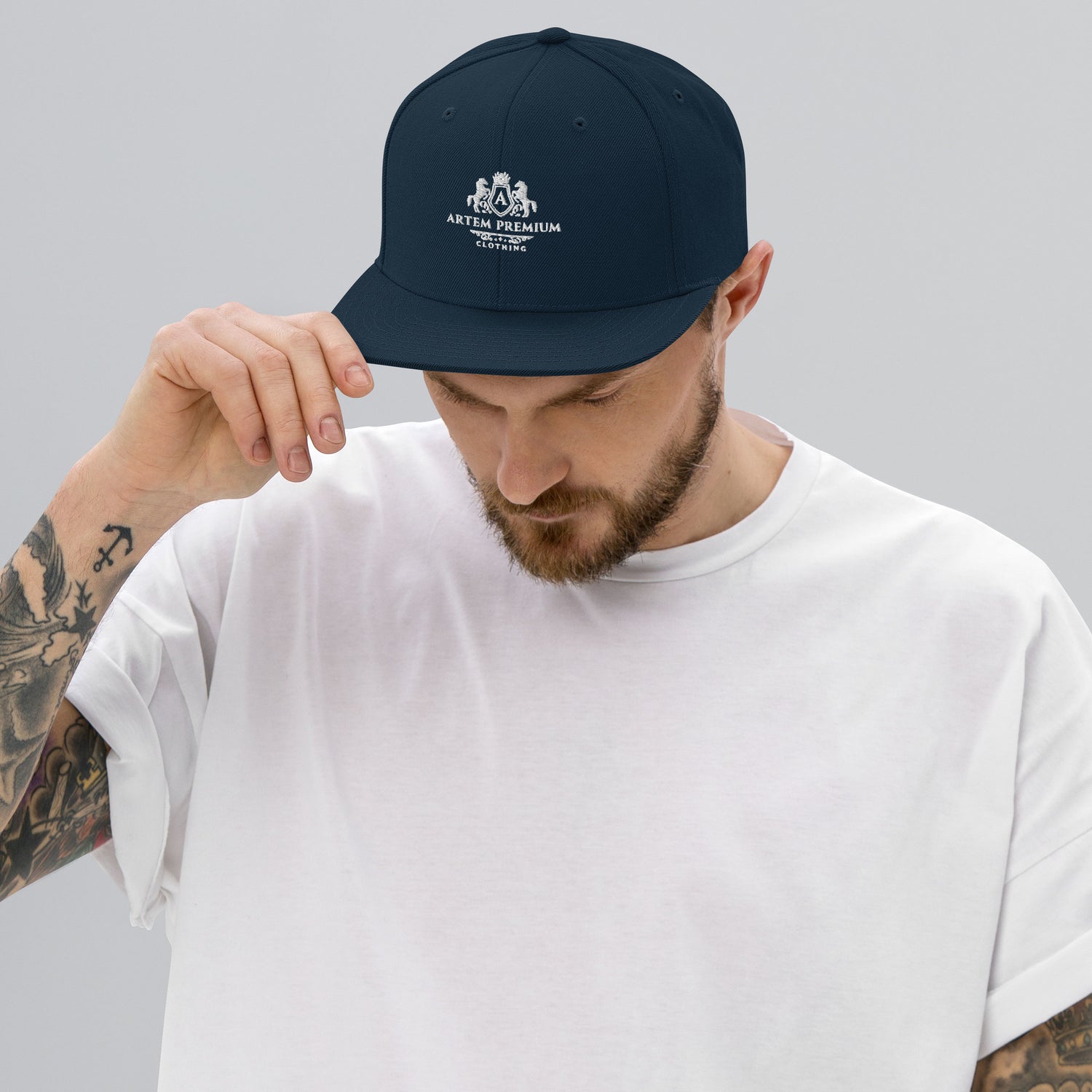 ARTEM Navy Snapback Cap – Farbe Dunkles Navy