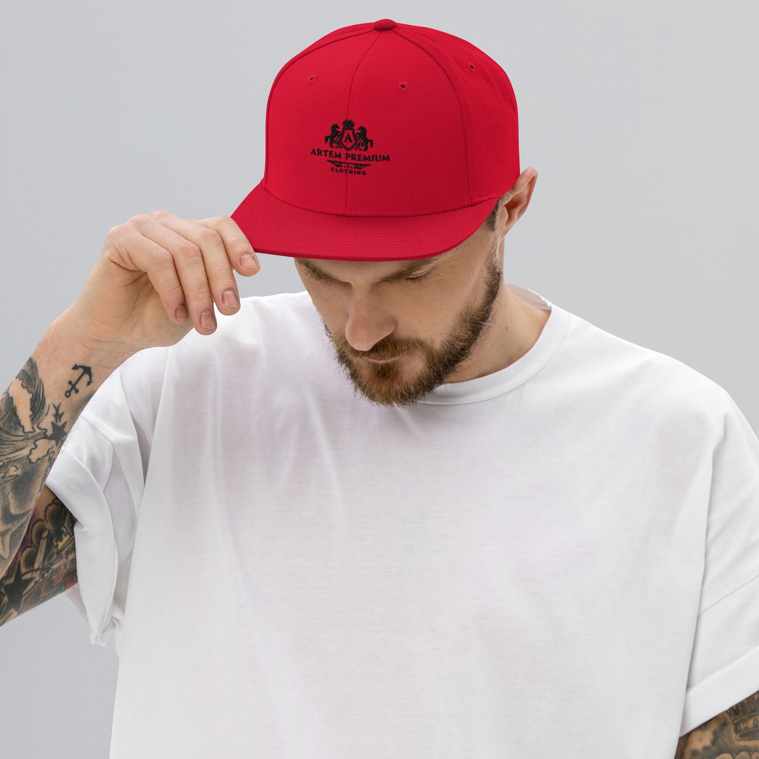 ARTEM Redline Snapback Cap – Farbe Silber