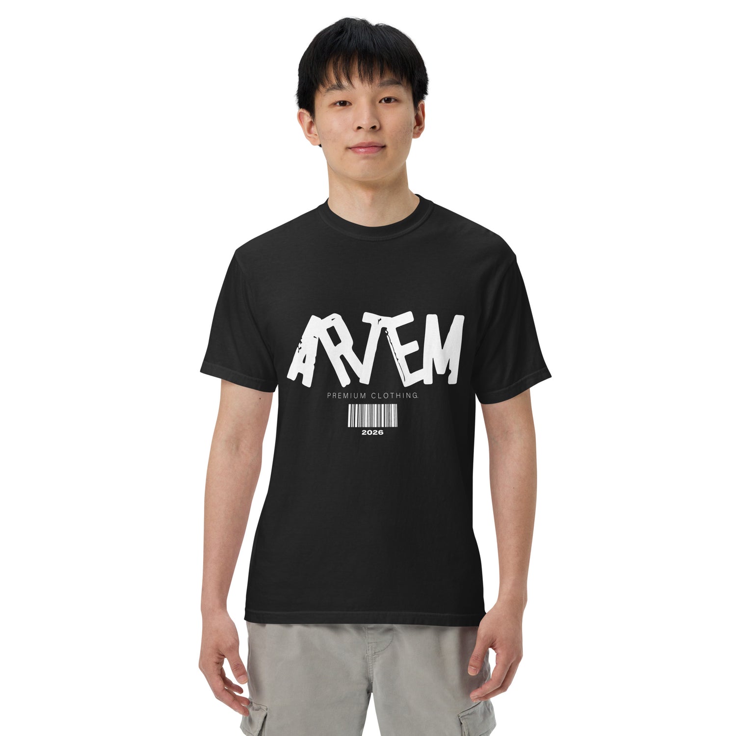 ARTEM Sage Label Heavy Tee – Farbe Schwarz