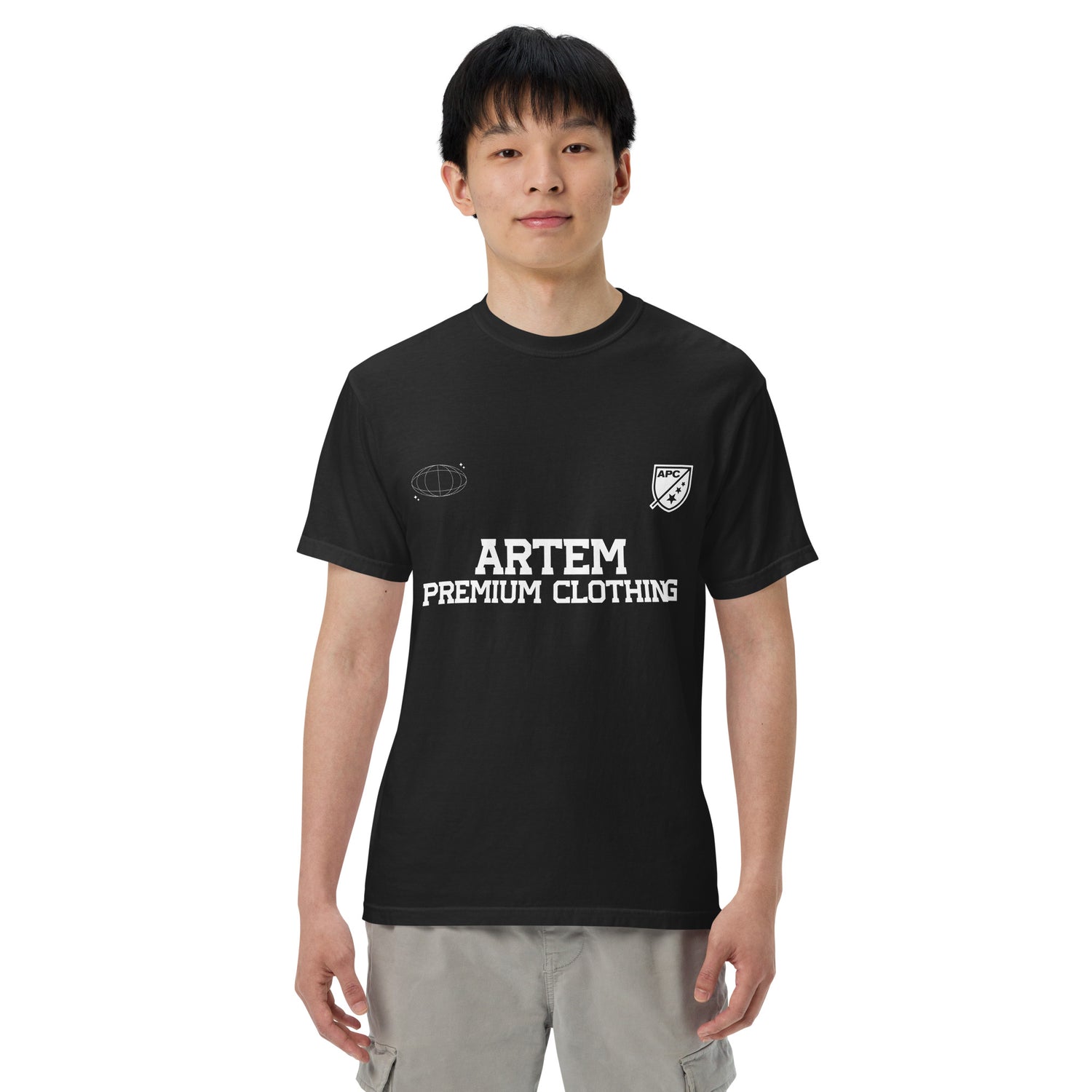 ARTEM Graphite Mark Heavy Tee – Farbe Schwarz