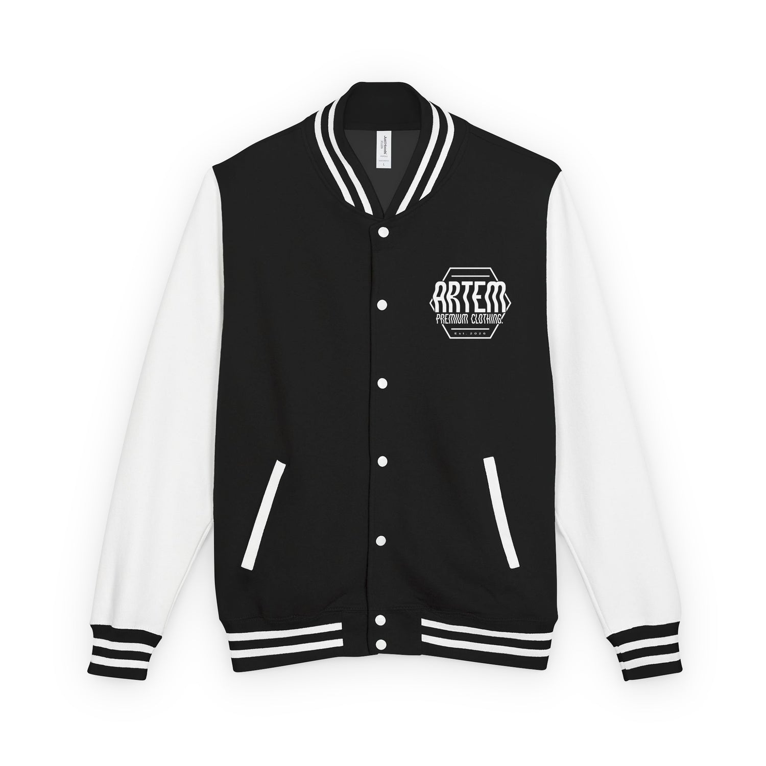 ARTEM Varsity Club Jacket – Farbe Jet Black/Fire Red