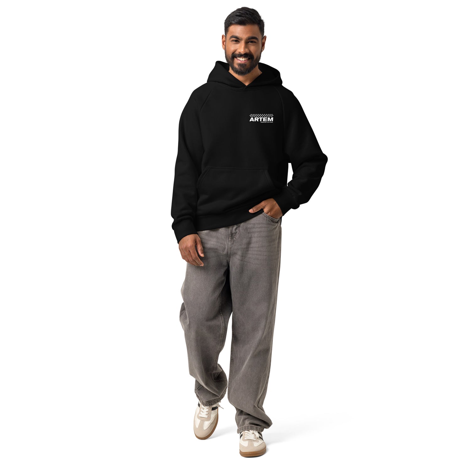 ARTEM Iron Mark Heavy Hoodie – Farbe Schwarz