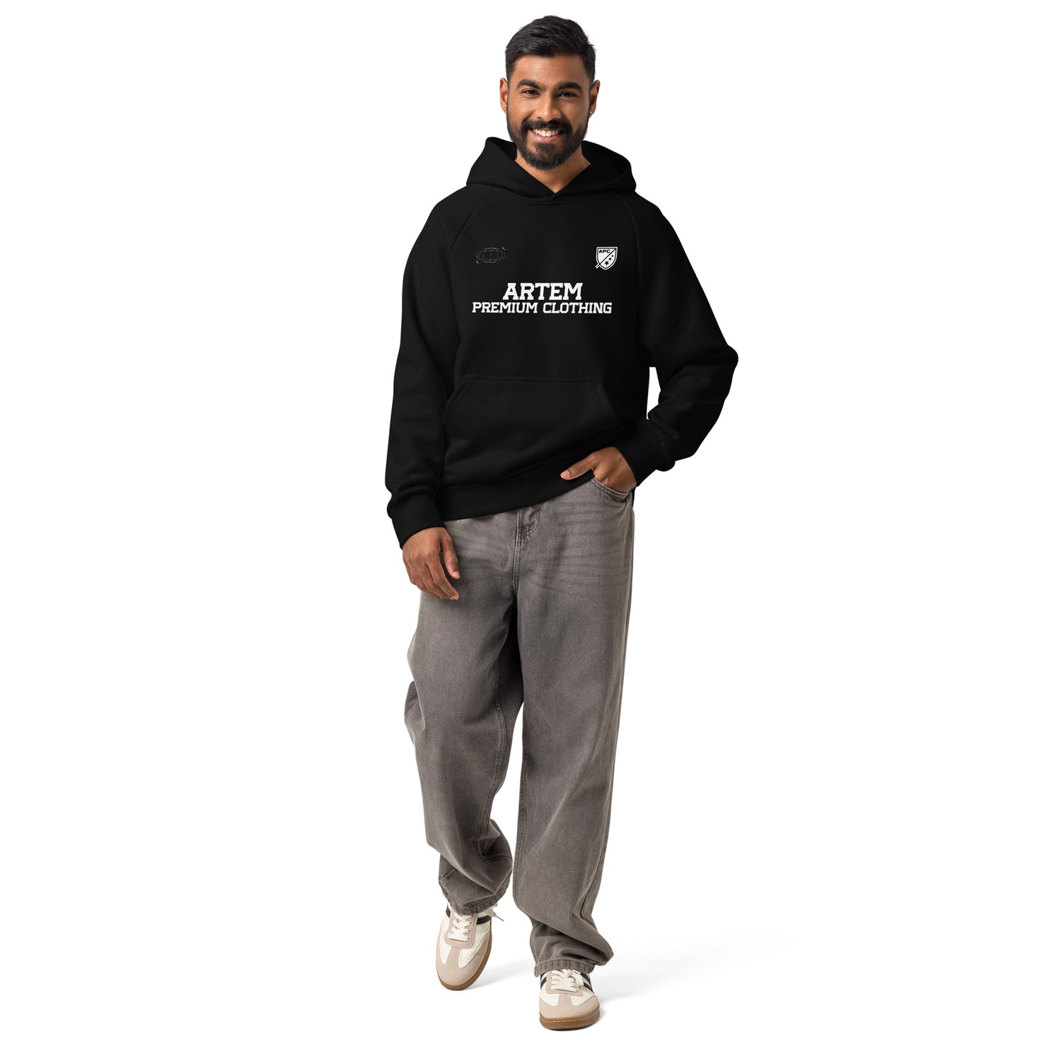 ARTEM Nightfall Crest Heavy Hoodie – Farbe Schwarz