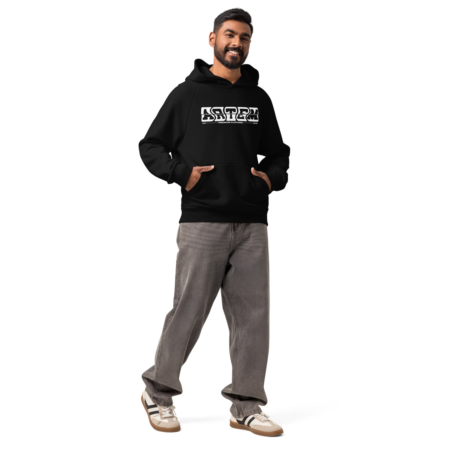 ARTEM Blackout Crest Heavy Hoodie – Farbe Schwarz