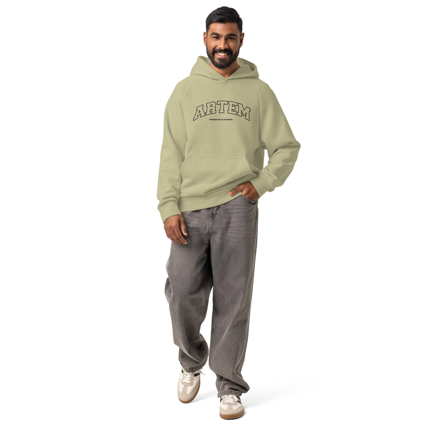 ARTEM Signal Mark Heavy Hoodie – Farbe Moss Gray