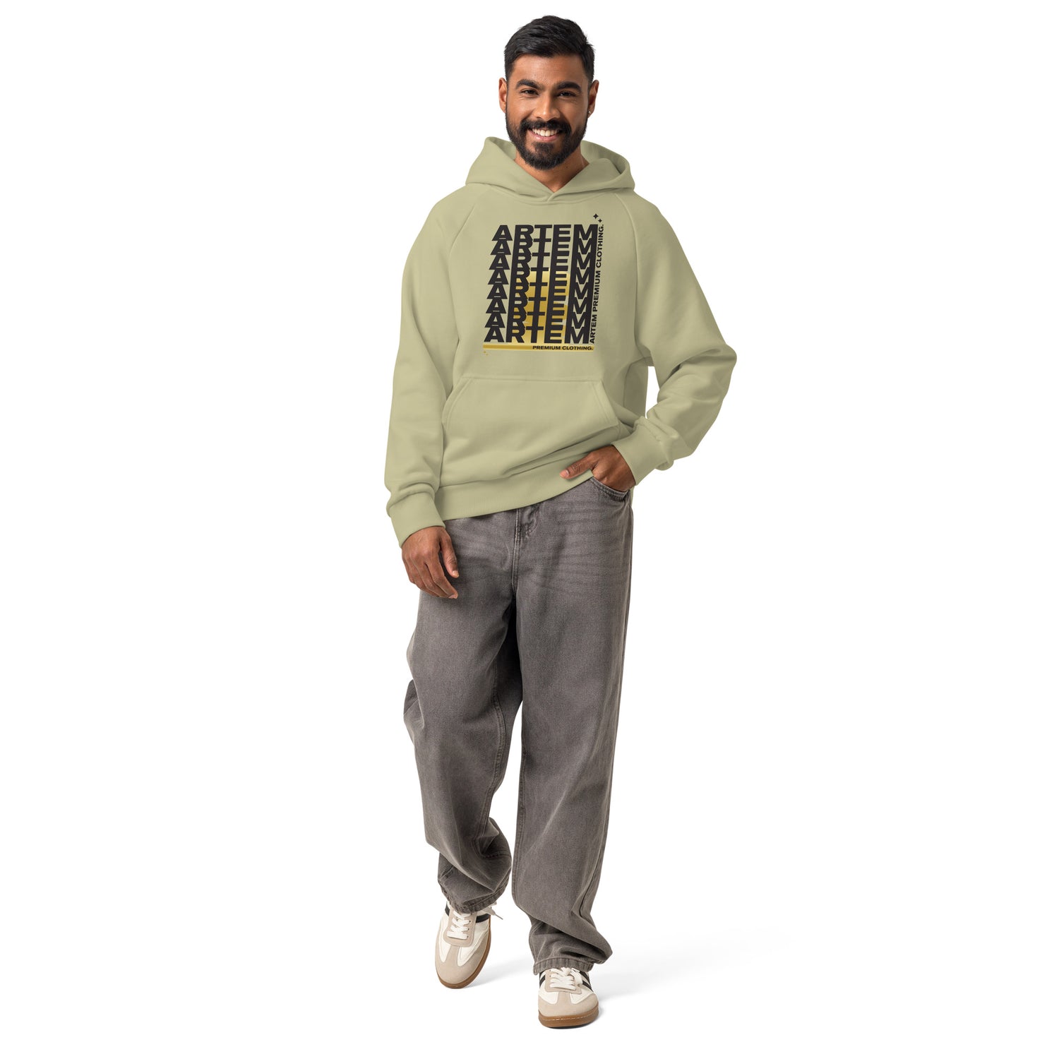 ARTEM Origin Mark Heavy Hoodie – Farbe Moss Gray