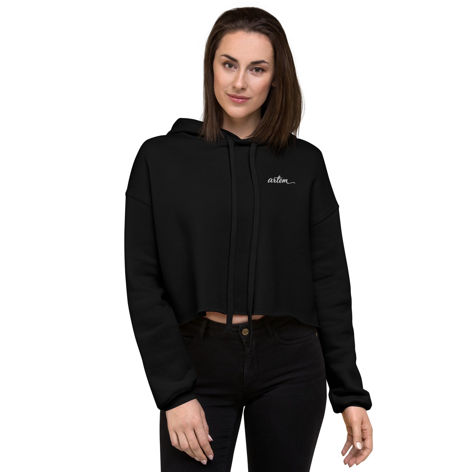 ARTEM Noir Crop Hoodie – Farbe Schwarz